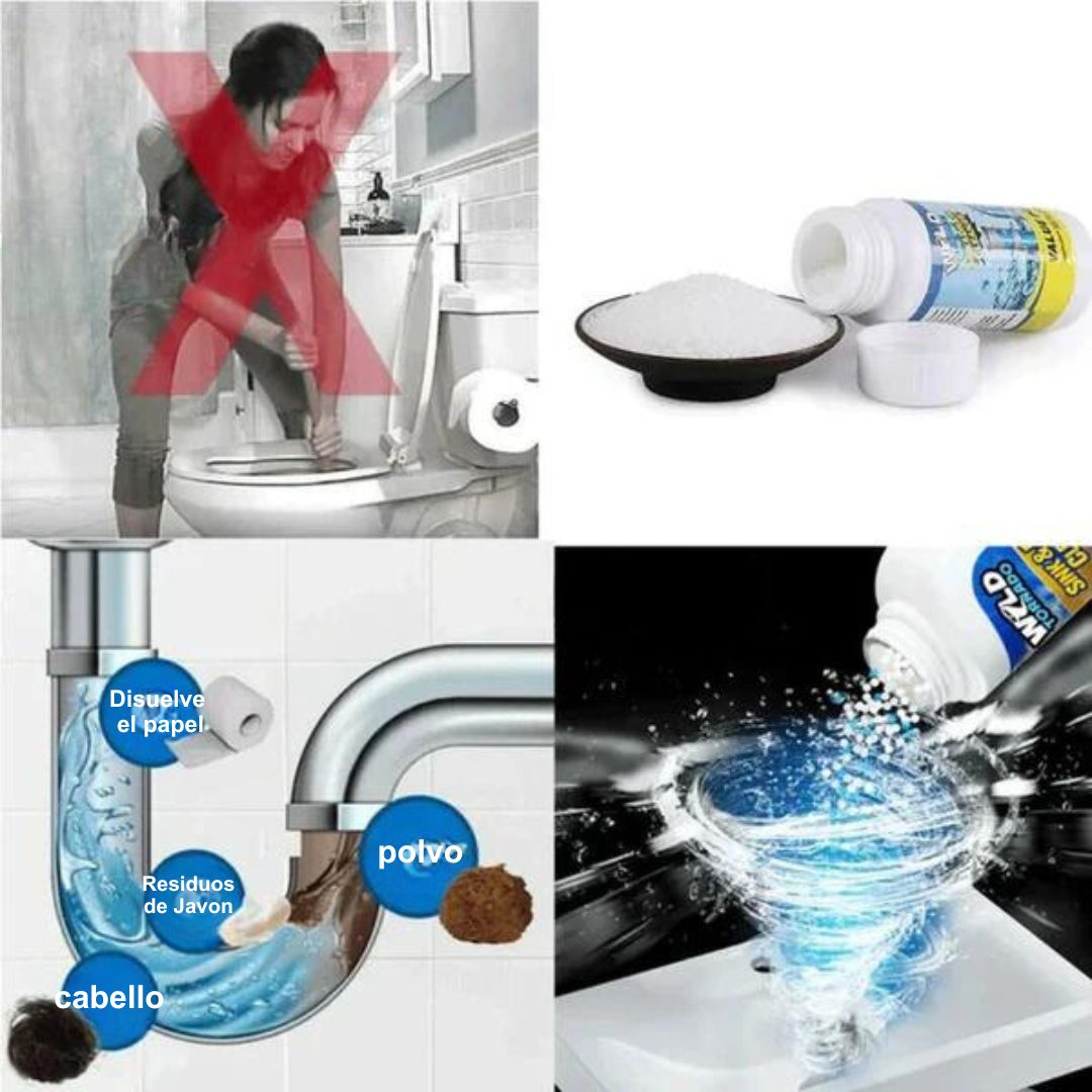 Polvo Limpia Tuberías WILD TORNADO 🌪️🚽