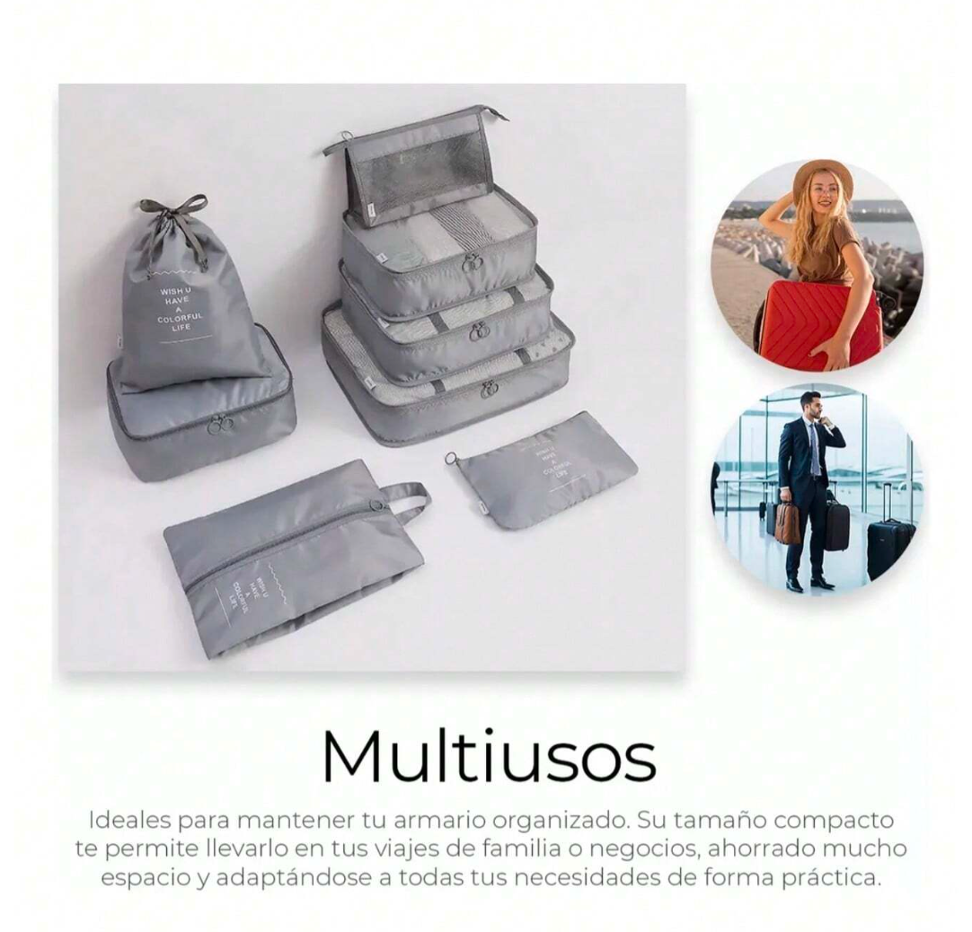 SET ORGANIZADORES DE VIAJE