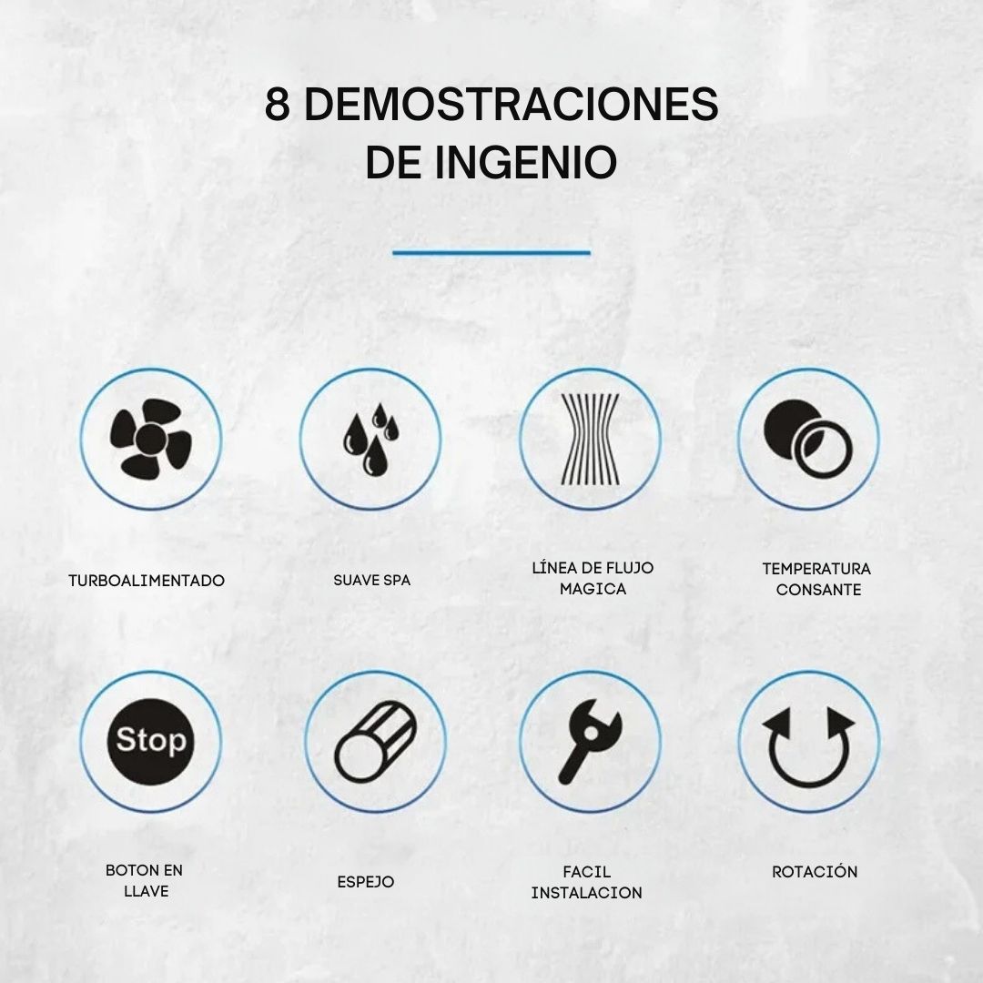 TurboClean™ - Cabezal de Ducha tipo Spa