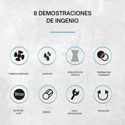 TurboClean™ - Cabezal de Ducha tipo Spa