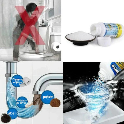 Polvo Limpia Tuberías WILD TORNADO 🌪️🚽