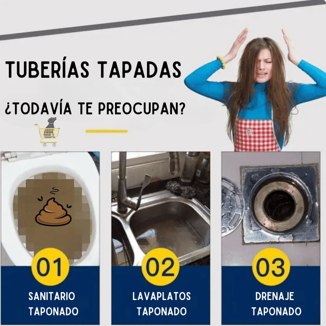 Polvo Limpia Tuberías WILD TORNADO 🌪️🚽