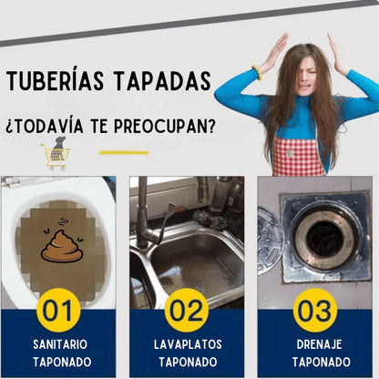 Polvo Limpia Tuberías WILD TORNADO 🌪️🚽